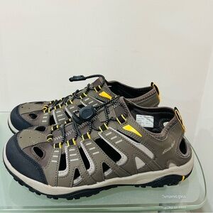 Eddie Bauer Mens Grey Athletic Outdoor Drawstring‎ Water Shoes Size 9M